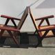 Exotic wooden antique armchairs