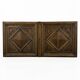 Pair of old solid oak doors