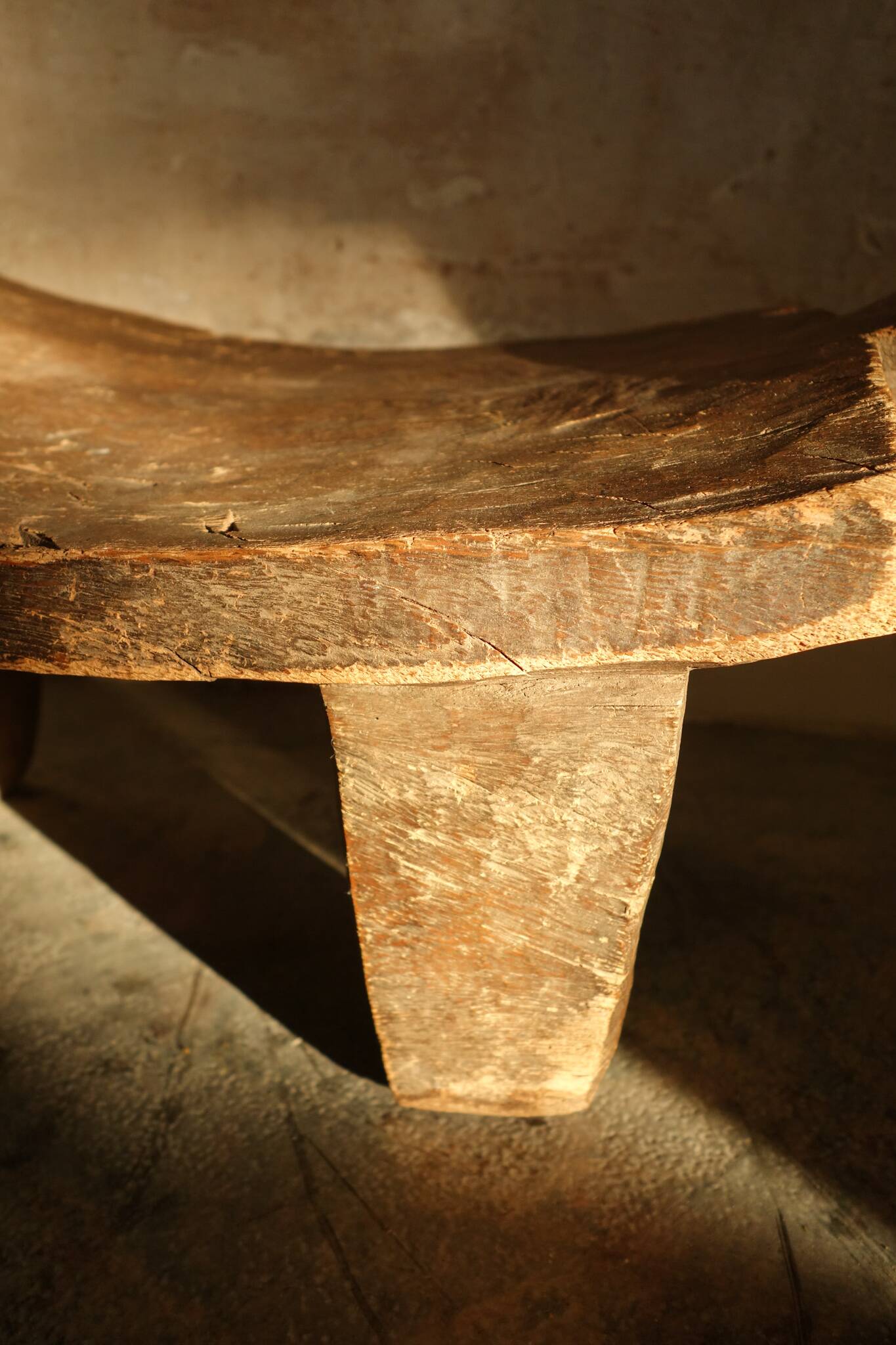 Antique african wooden stool