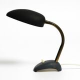 Small 1950s table lamp with metal gooseneck from Gebrüder Cosack Germany