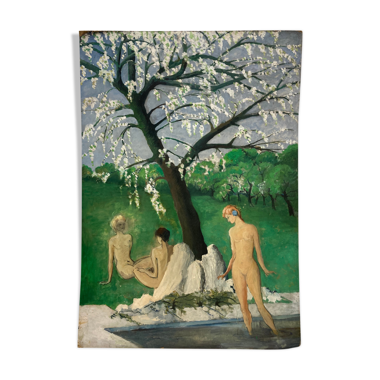 Oil on sign "The Three Graces"