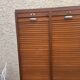 Classeur double à rideaux en bois Radia, années 50-60
