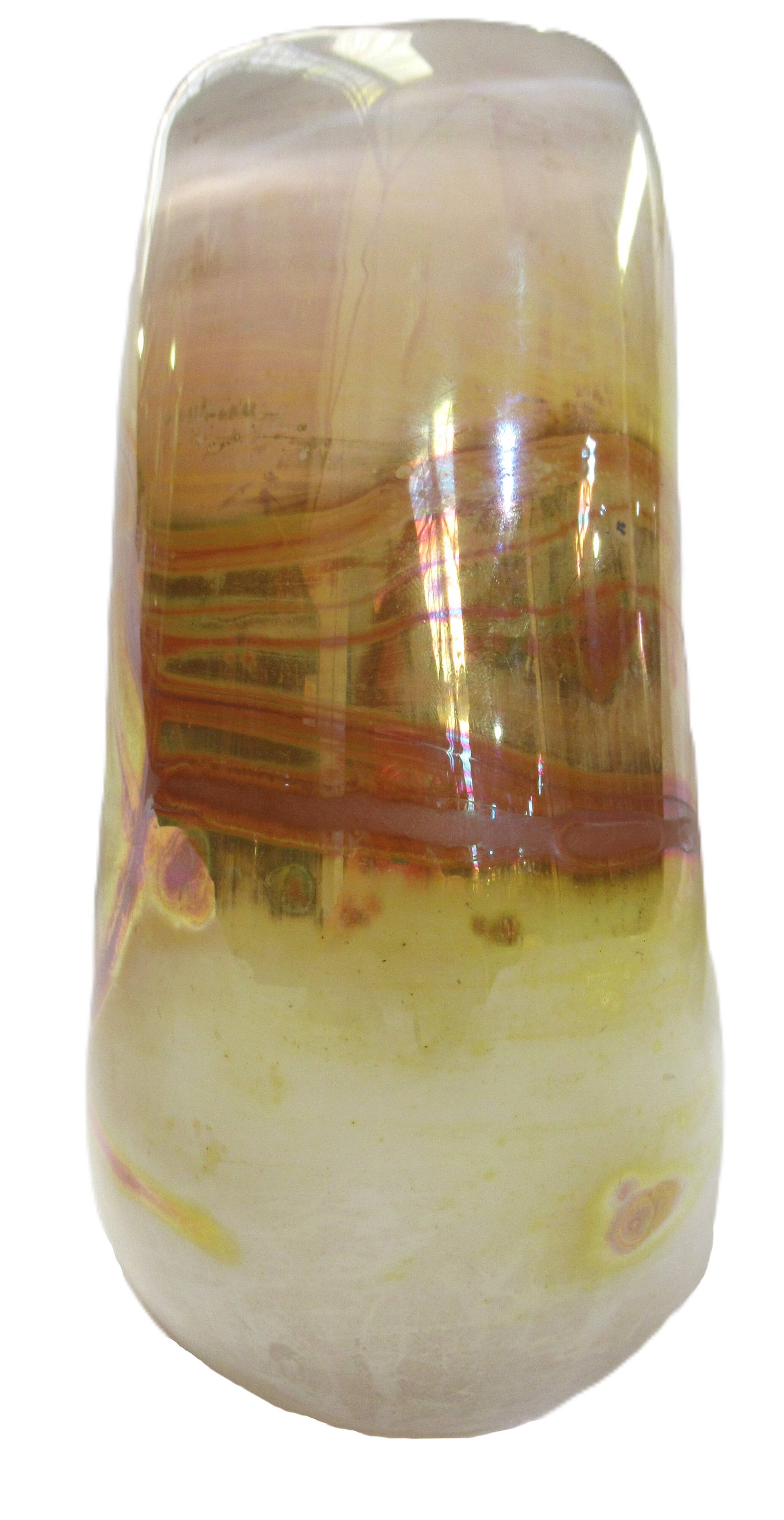 Art glass vase signed by Alfred Collard for Val Saint-Lambert, 1995