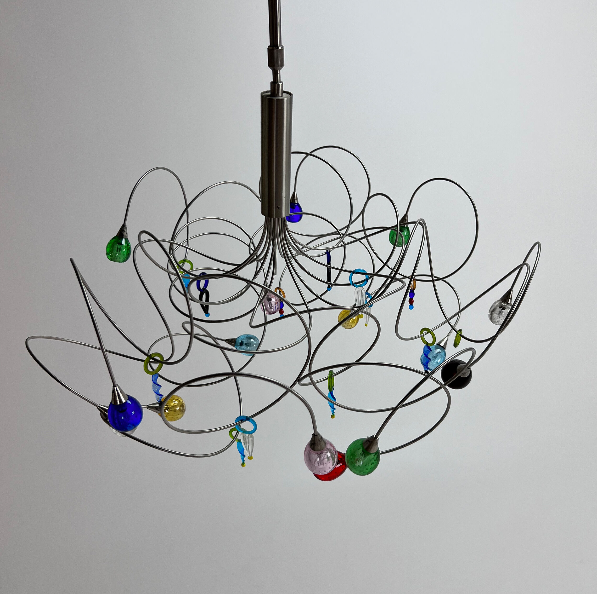 Harco loor strawberry design hanging lamp, 1990s