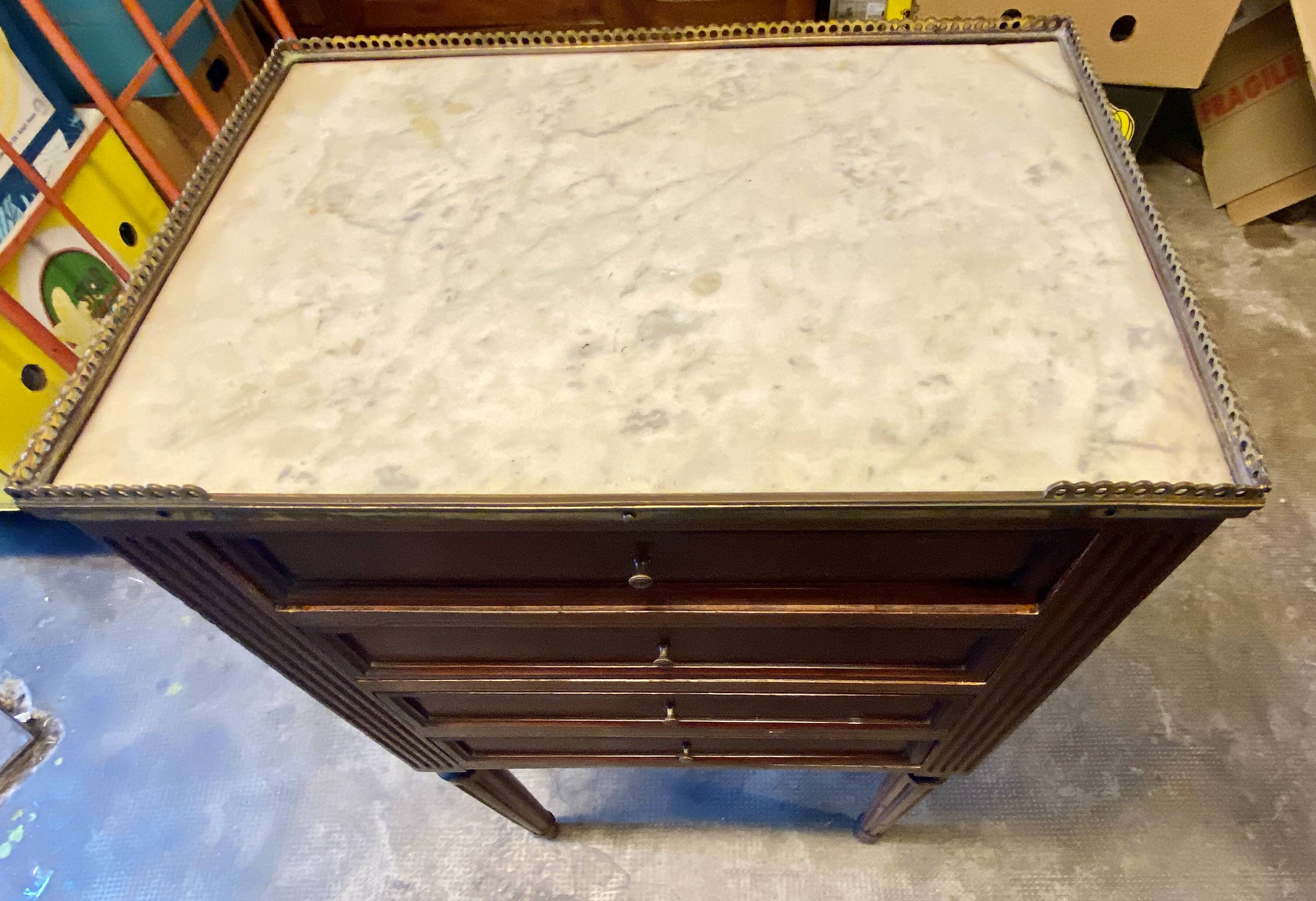 Louis XVI style bedside chiffonier