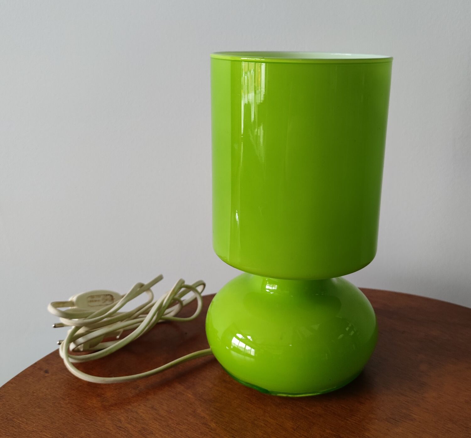 Lampe en verre vintage