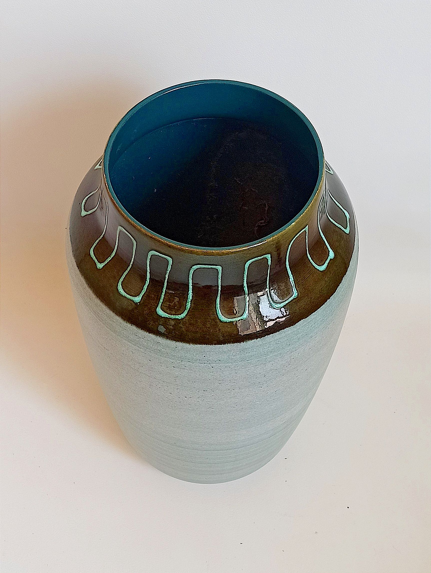 Ceramic vase west germany 70s height 50 cm