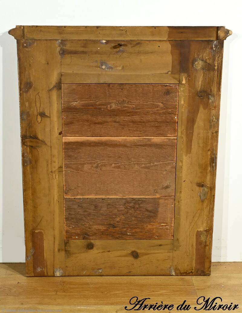 Gilded Wood Glazing Bead Mirror, Napoleon III Period – Mid 19th Century