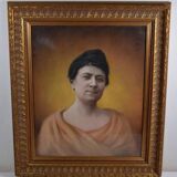 Dessendier (French School of the 20th century) Portrait of a woman in the antique style Pastel signed and dated 1927