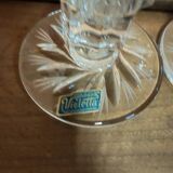 Pair of crystal candlesticks