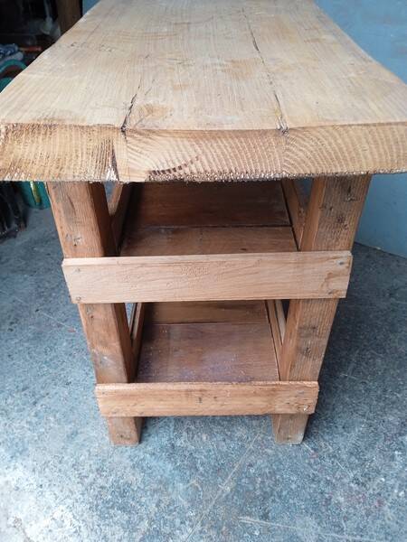120cm workbench solid wood antique furniture