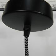 Vintage hanging lamp with aluminum shade