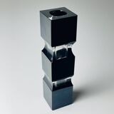 Murano glass vase Sommerso black by Pagnin & Bon, Italy, 1960s