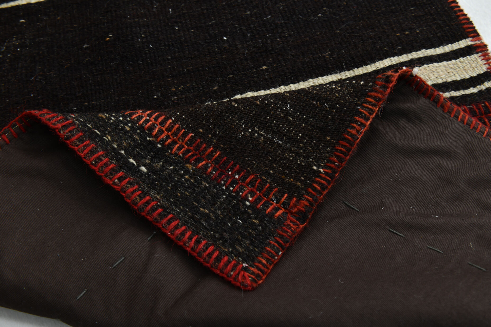 2x8 brown & beige vintage runner rug 66x248cm