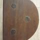 Vintage French Traditional Wooden 3 Legged Milking Stool – D-Shaped Seat