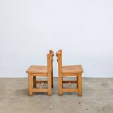 Scandinavian pine chairs, set of 4