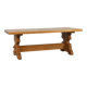 Table à manger en chêne rustique du milieu du 20e siècle, France années 1960