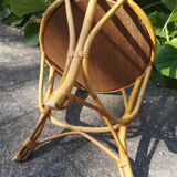 Rattan side coffee table