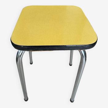 Yellow Formica stool