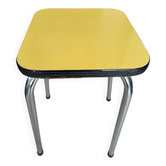 Yellow Formica stool