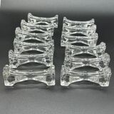 10 glass knife holders