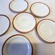 6 Limoges porcelain dessert plates from Chastagner, France