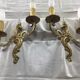Paire d'appliques en bronze style Louis XV