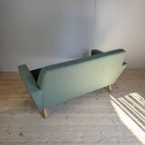 Canapé deux places en tissu de laine, Danemark 1960