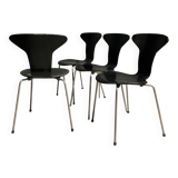 Set of 4 Mosquito chairs by Arne Jacobsen 1960 for Fritz Hansen.