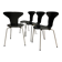 Set of 4 Mosquito chairs by Arne Jacobsen 1960 for Fritz Hansen.