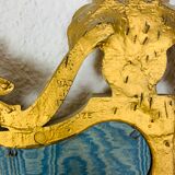 Golden mirror classic style 60s italy resin