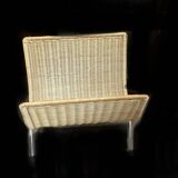 Wicker magazine rack years 69/70 TBE
