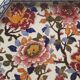 Top dish in earthenware of Gien decoration Peony