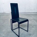 Postmodern architectural dining chairs, Italy, 1980s, set of 10