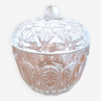 Glass sugar bowl