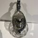 Glass and silver metal decanter around 1900