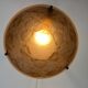 Art Deco floral vase pendant light in molded glass