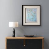 Italy, original map printed in 1907.