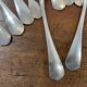 Set of 12 large silver-plated metal spoons - christofle