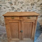 Antique low beech sideboard – France – 1920s