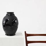 Large vase by Paul Heller and The Boom Glass “De Rupel”, Belgium 1930s