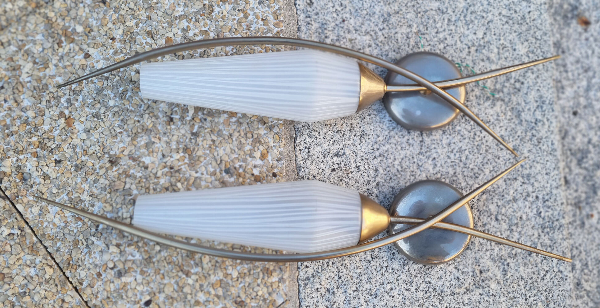 Pair of appliques, Lunel edition, vintage, Paris, 50s