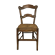 Chaise ancienne bois et paille