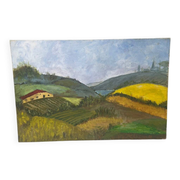 Oil on canvas “Gers Hills”