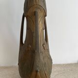 Art Nouveau pewter vase