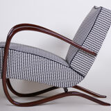 Grey Halabala armchair made in 1930s Czechia by Up Zavody