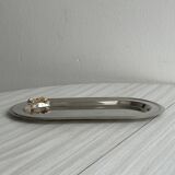 Petit plateau en inox à motif nœuds