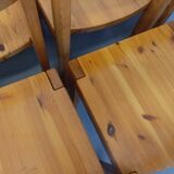 Set of 8 vintage Scandinavian chairs by Ilmari Tapiovaara for Asko in pine