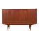 Buffet haut en teck, design danois, années 1970, fabriqué par Børge Dam