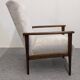Pair of vintage stained beech armchairs from the 50s/60s
